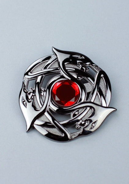 Celtic Serpent Plaid Brooch