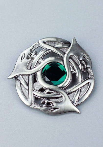 Celtic Serpent Plaid Brooch
