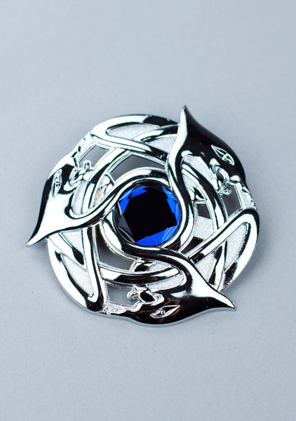 Celtic Serpent Plaid Brooch