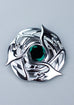 Celtic Serpent Plaid Brooch
