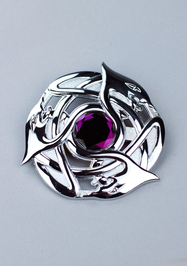 Celtic Serpent Plaid Brooch
