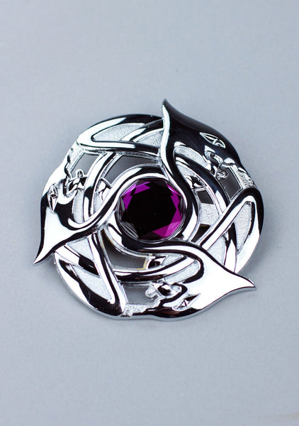 Celtic Serpent Plaid Brooch