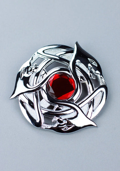 Celtic Serpent Plaid Brooch