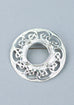 Silver Knotwork Plaid Brooch