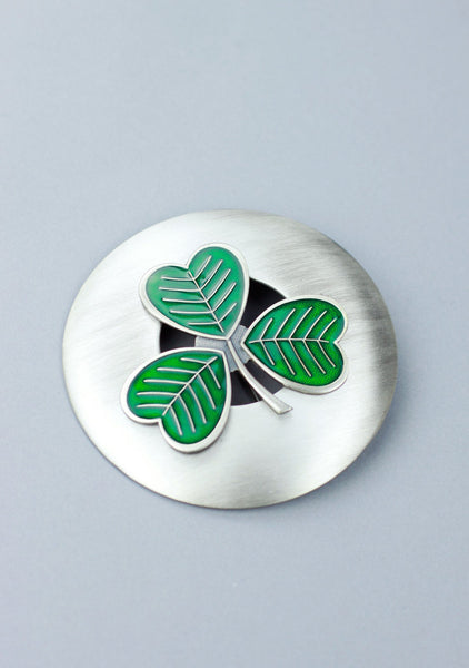 Shamrock Plaid Brooch