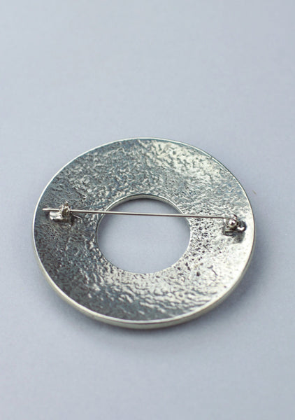 Pewter Lion Design Brooch