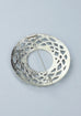 Silver Plated Celtic Plaid Brooch