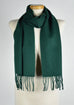Scottish Lambswool Scarf in Plain Bottle Green