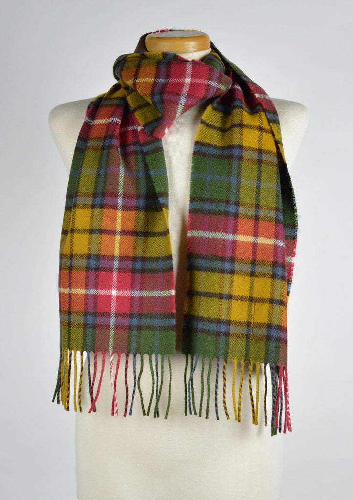 Scottish Lambswool Scarf in Buchanan Antique Tartan