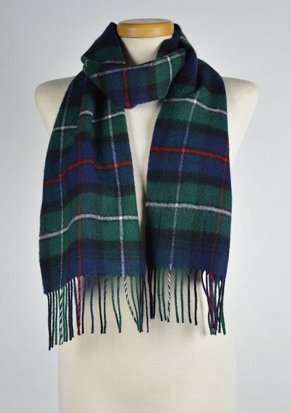 Scottish Lambswool Scarf in Mackenzie Modern Tartan