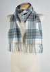 Scottish Lambswool Scarf in Stewart Blue Dress Tartan