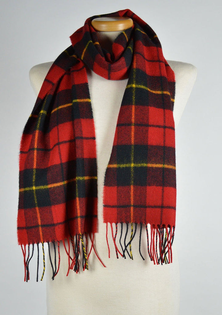 Scottish Lambswool Scarf in Wallace Tartan