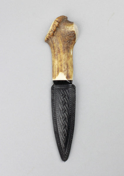 Luxury Damascus Steel Half Crown Sgian Dubh