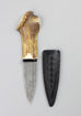 Luxury Damascus Steel Half Crown Sgian Dubh