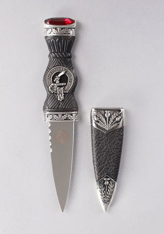 Luxury Thistle Clan Crest Sgian Dubh
