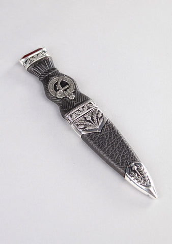 Luxury Thistle Clan Crest Sgian Dubh
