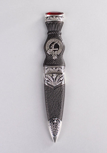 Luxury Thistle Clan Crest Sgian Dubh