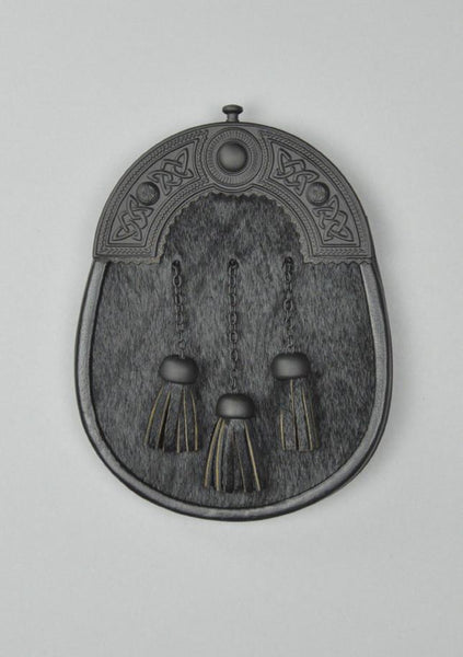 Celtic Design Black Chrome Full Dress Sporran