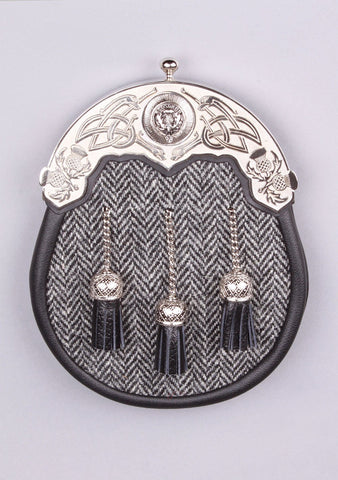 Harris Tweed Clan Crest Full Dress Sporran