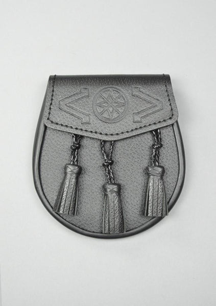 Celtic Embossed Leather Sporran