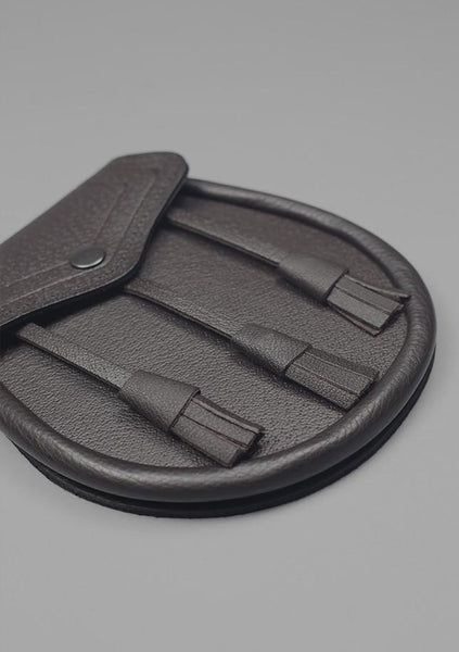 Handmade Line Embossed Leather Sporran