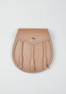 Handmade Line Embossed Leather Sporran