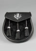 Black Goatskin Semi Dress Sporran