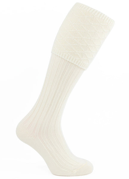 Strone Kilt Hose - Cream