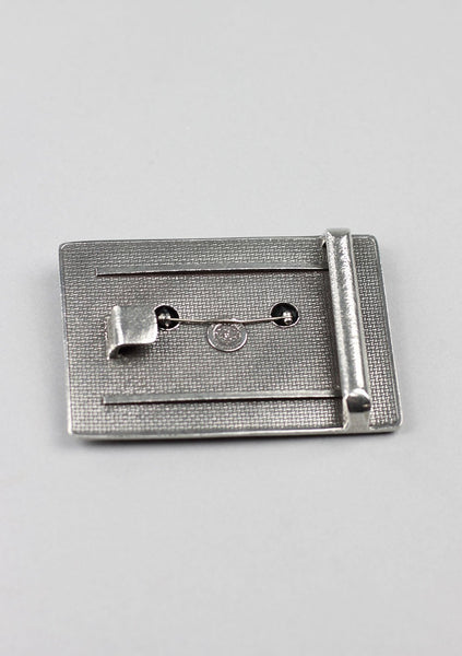 Rectangular Clan Crest Pewter Buckle