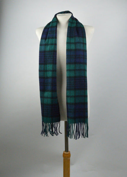Black Watch Tartan Lambswool Scarf