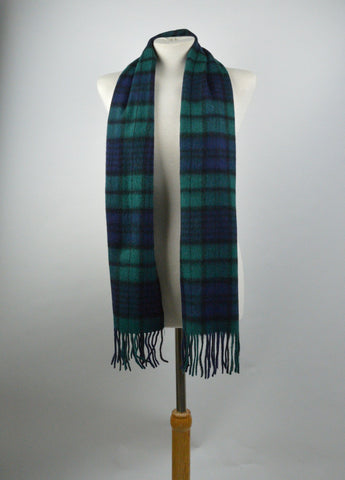 Lambswool Scarf in Black Watch Tartan
