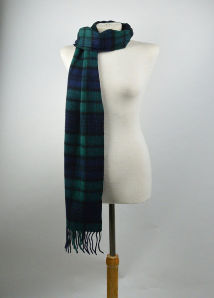 Black Watch Tartan Lambswool Scarf