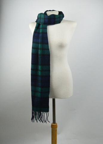 Lambswool Scarf in Black Watch Tartan