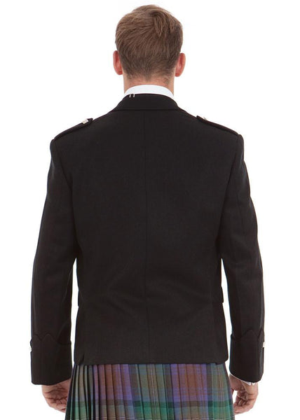 Standard Black Argyll Jacket - Back