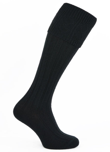 Morven Kilt Hose - Black