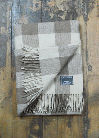 Recycled Wool Blanket in Jacob Tartan