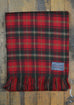 Lambswool Blanket in Dark Maple Tartan