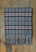 Lambswool Blanket in Thomson Grey Tartan