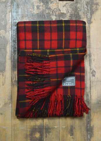 Recycled Wool Blanket in Wallace Tartan