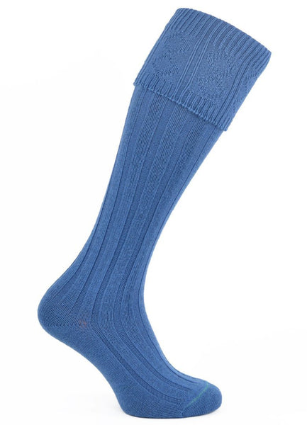 Morven Kilt Hose - Lovat Blue