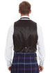 Black 3 Button Prince Charlie Waistcoat