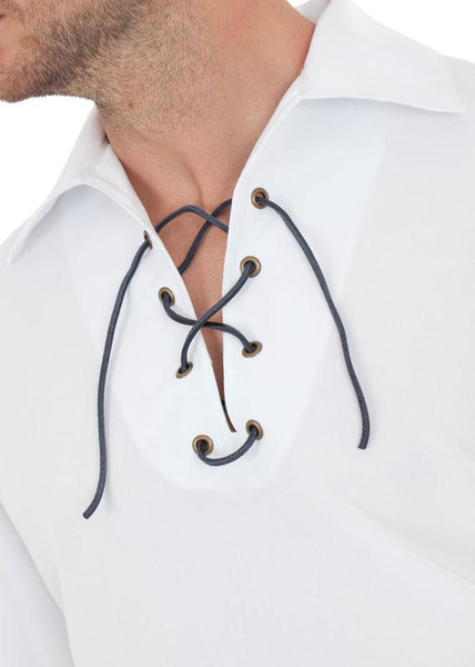 Luxury Jacobite Ghillie Shirt - Collar Detail