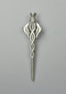 Basic Pewter Thistle Design Kilt Pin