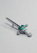 Standard Green Shamrock Kilt Pin
