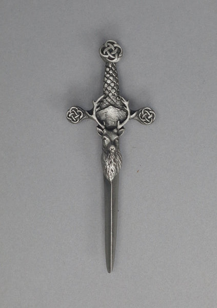 Basic Pewter Stag Kilt Pin