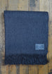 Scottish Lambswool Blanket in Charcoal Grey
