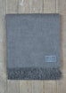 Scottish Lambswool Blanket in Steel