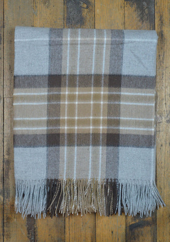 Lambswool Blanket in Mackellar Tartan