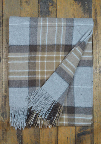 Lambswool Blanket in Mackellar Tartan