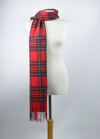 Lambswool Scarf in Stewart Royal Tartan